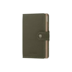 Miniwallet, saffiano olive