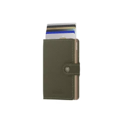 Miniwallet, saffiano olive