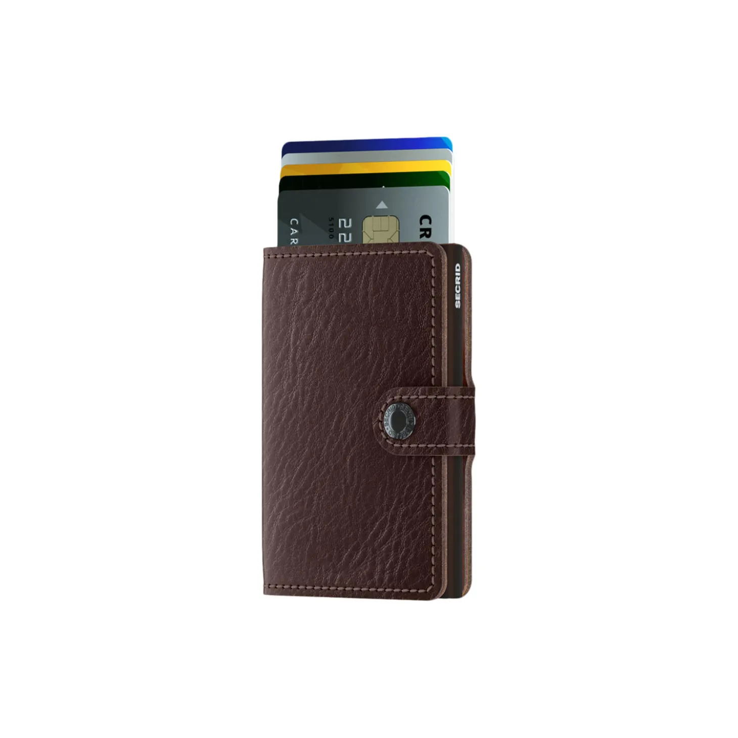 Miniwallet, vegetable tanned espresso/brown