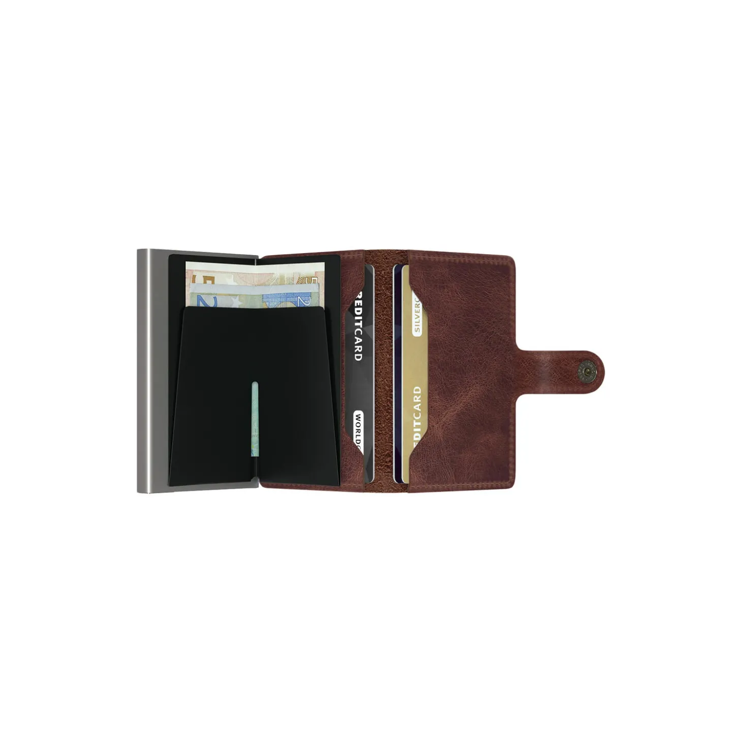 Miniwallet, vintage brown