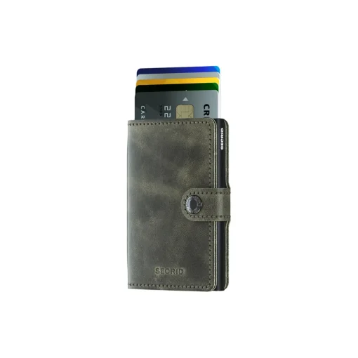 Miniwallet, vintage olive/black