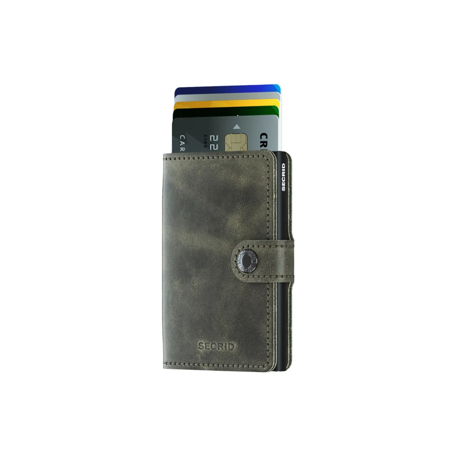 Miniwallet, vintage olive/black