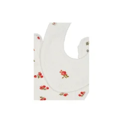 Minnie 2 Pack Bib, rose red/snow white