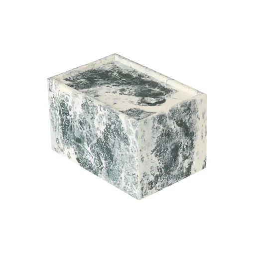 Mist Box 10x15, emerald off-white