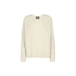 MMThora V-Neck Knit, ecru