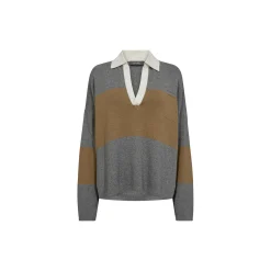 MMWylie Tani Bold Stripe Knit, true camel