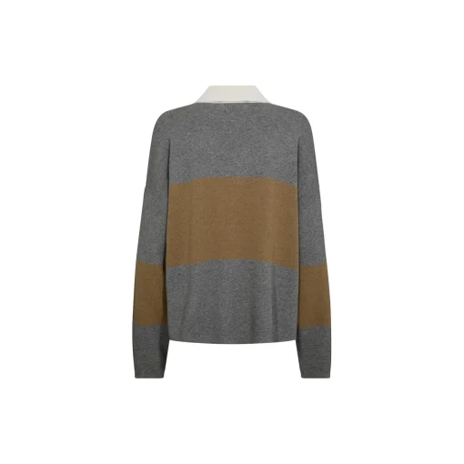 MMWylie Tani Bold Stripe Knit, true camel