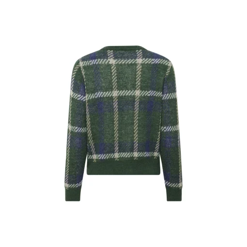 MoanaSZ Cardigan, botanical naval plaid