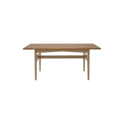 Model 107 sofabord, eg/hvidolieret