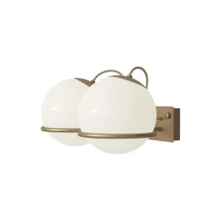 Model 238/2 Wall Lamp, opaline/champagne