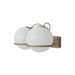 Model 238/2 Wall Lamp, opaline/champagne