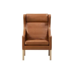Mogensen 2204 Øreklapstolen, russet brown/lysolieret eg