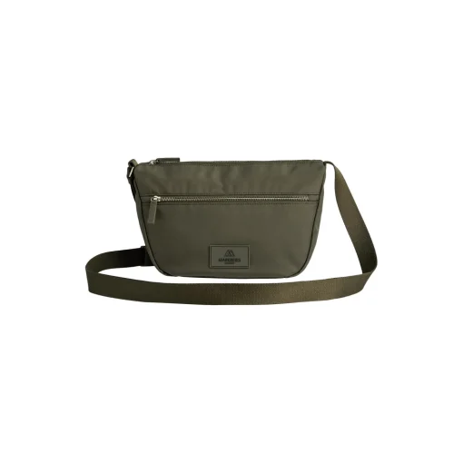 MonoMBG Crossbody Bag Recycled, dark olive w/gold
