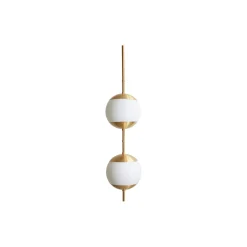 Monroe 2 Ceiling Light, brass/opal