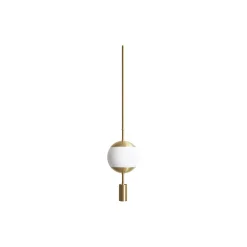 Monroe 1 Ceiling with Spot, brass/opal