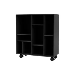 Montana 1613 reol med hjul, 05 black/black