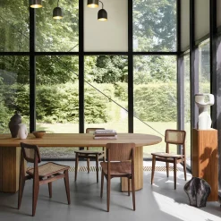 Moon Elliptical Dining Table, oiled oak