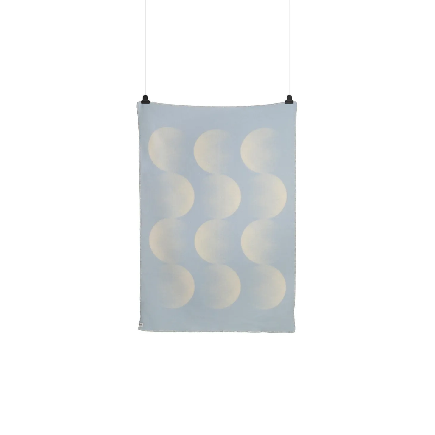 MOON Throw, crescent blue