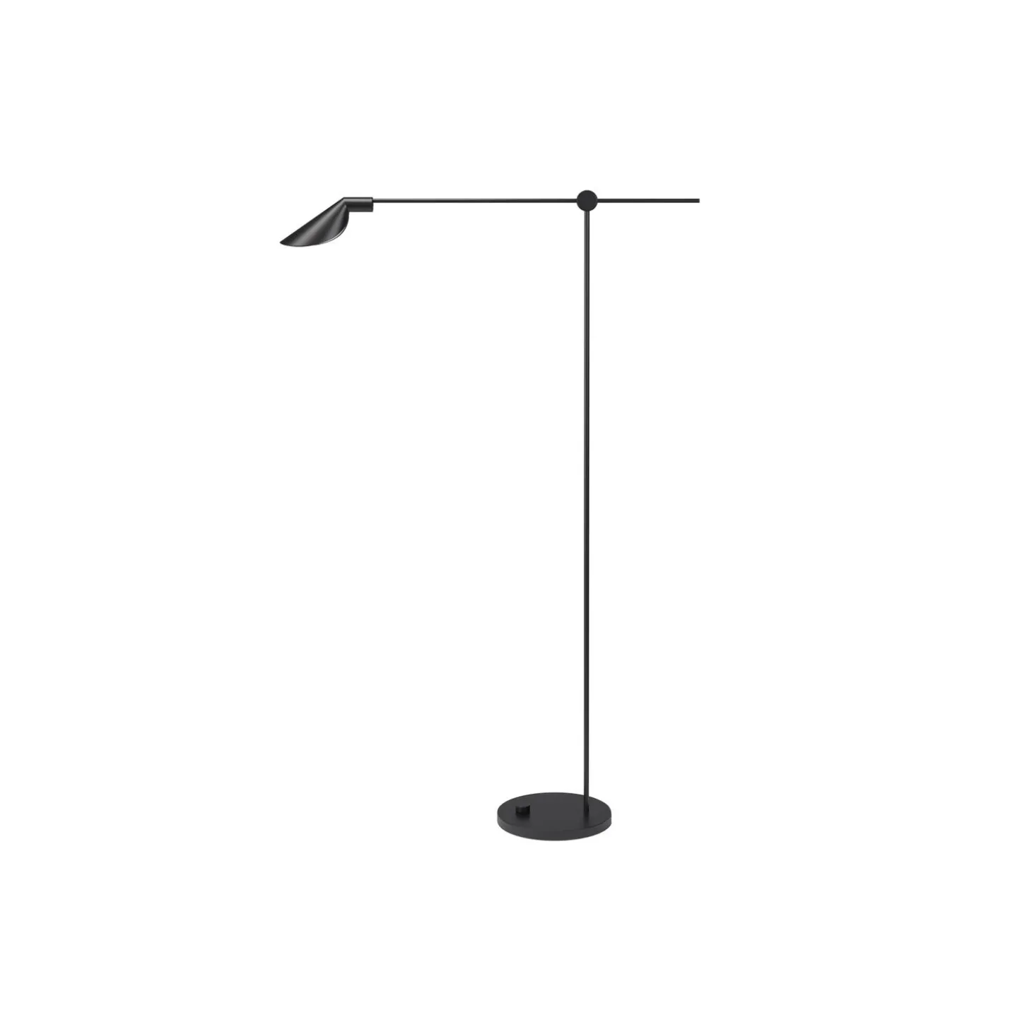 MS011 gulvlampe, black PVD