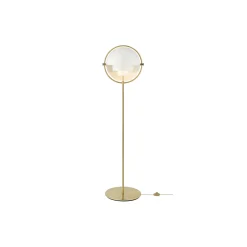 Multi-Lite Floor Lamp, white semi matt/brass