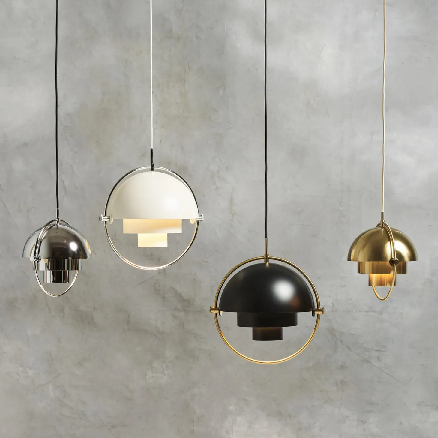 Multi-Lite Pendant, chrome