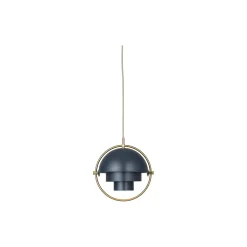 Multi-Lite Pendant, midnight blue/brass
