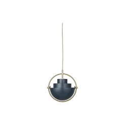 Multi-Lite Pendant, midnight blue/brass