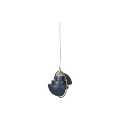 Multi-Lite Pendant, midnight blue/brass
