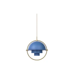 Multi-Lite Pendant, nordic blue matt/brass