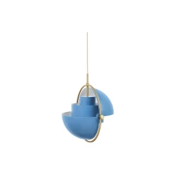 Multi-Lite Pendant, nordic blue matt/brass