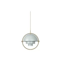 Multi-Lite Pendant, sea grey semi matt/brass