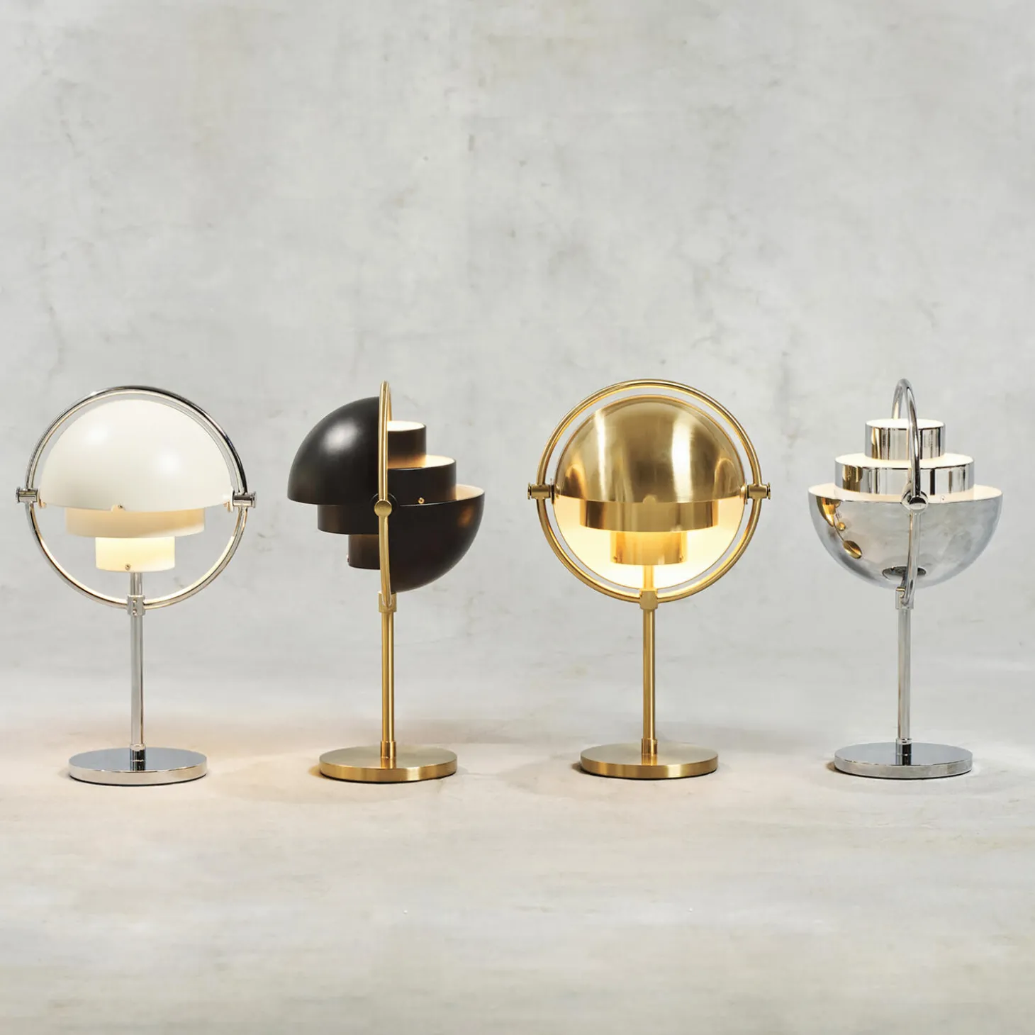 Multi-Lite Portable Lamp, chrome