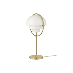 Multi-Lite Table Lamp, white semi matt/brass