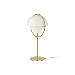 Multi-Lite Table Lamp, white semi matt/brass