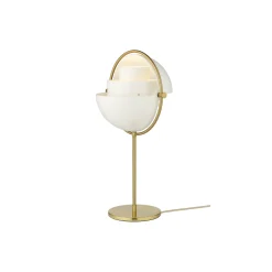 Multi-Lite Table Lamp, white semi matt/brass