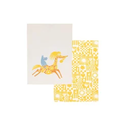 Mumi viskestykkesæt Fest, gul