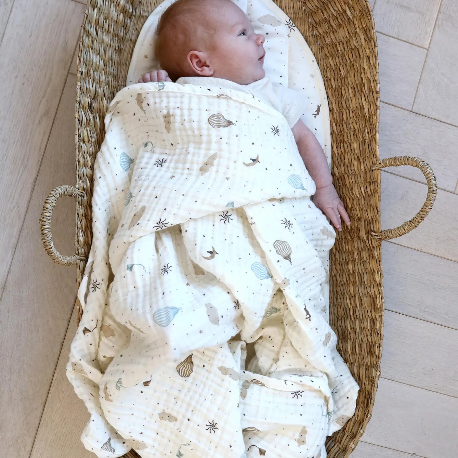 Muslin babytæppe, dreamland