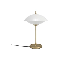 MUSLING™ bordlampe, opal/brass
