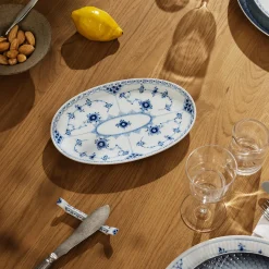 Musselmalet Halvblonde asiet 23,5 cm