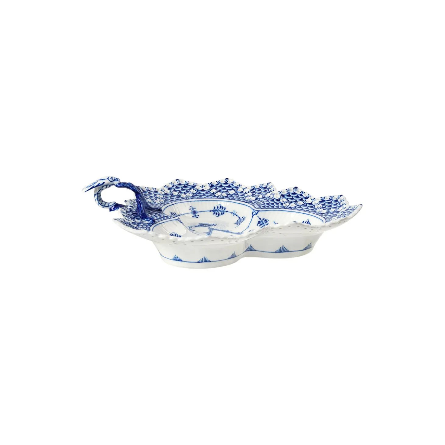 Musselmalet Helblonde asiet 25 cm