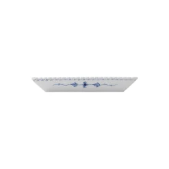 Musselmalet Helblonde stor firkantet fad 21 cm