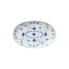 Musselmalet Riflet asiet 23,5 cm
