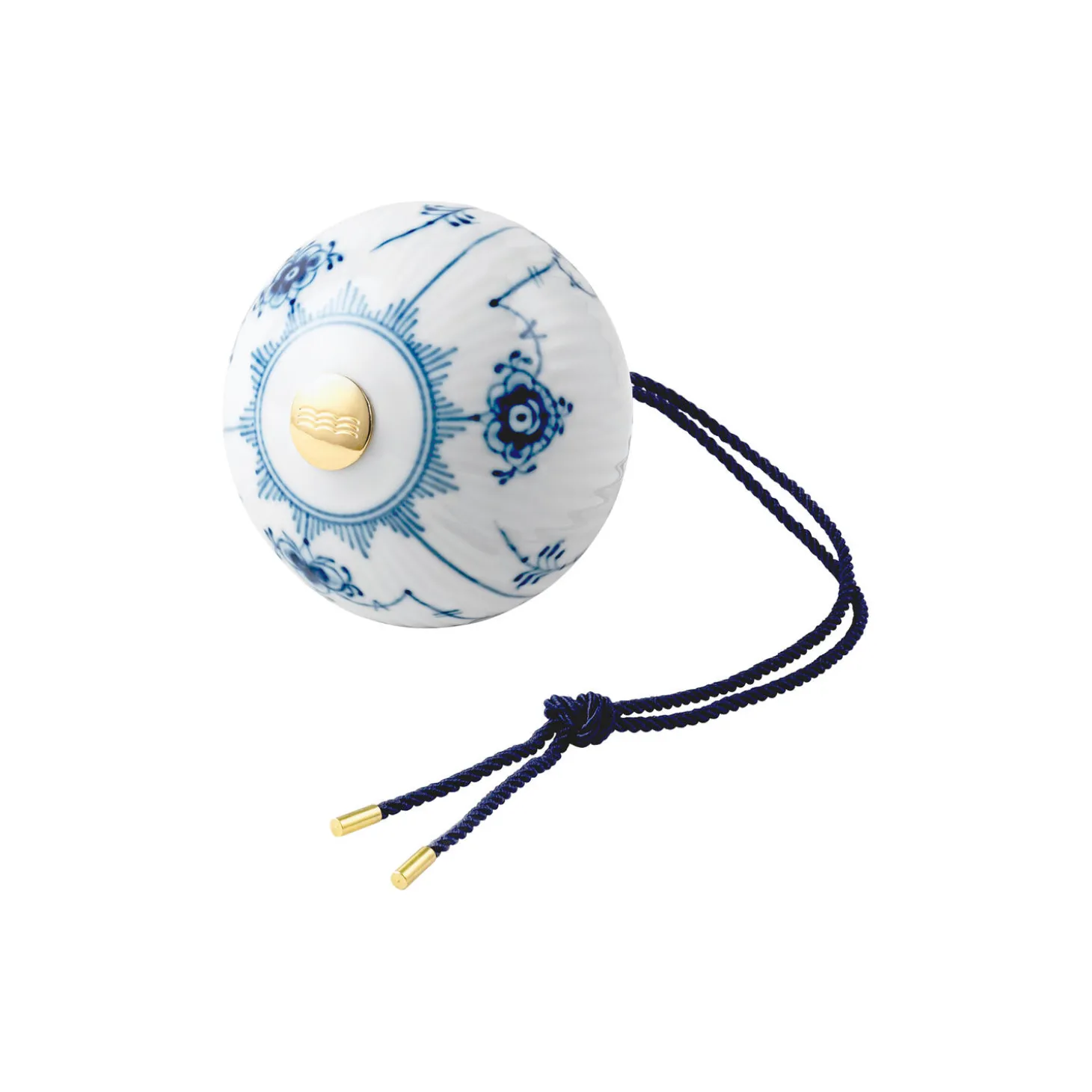 Musselmalet Riflet julekugle