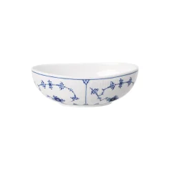 Musselmalet Riflet oval skål 37 cl