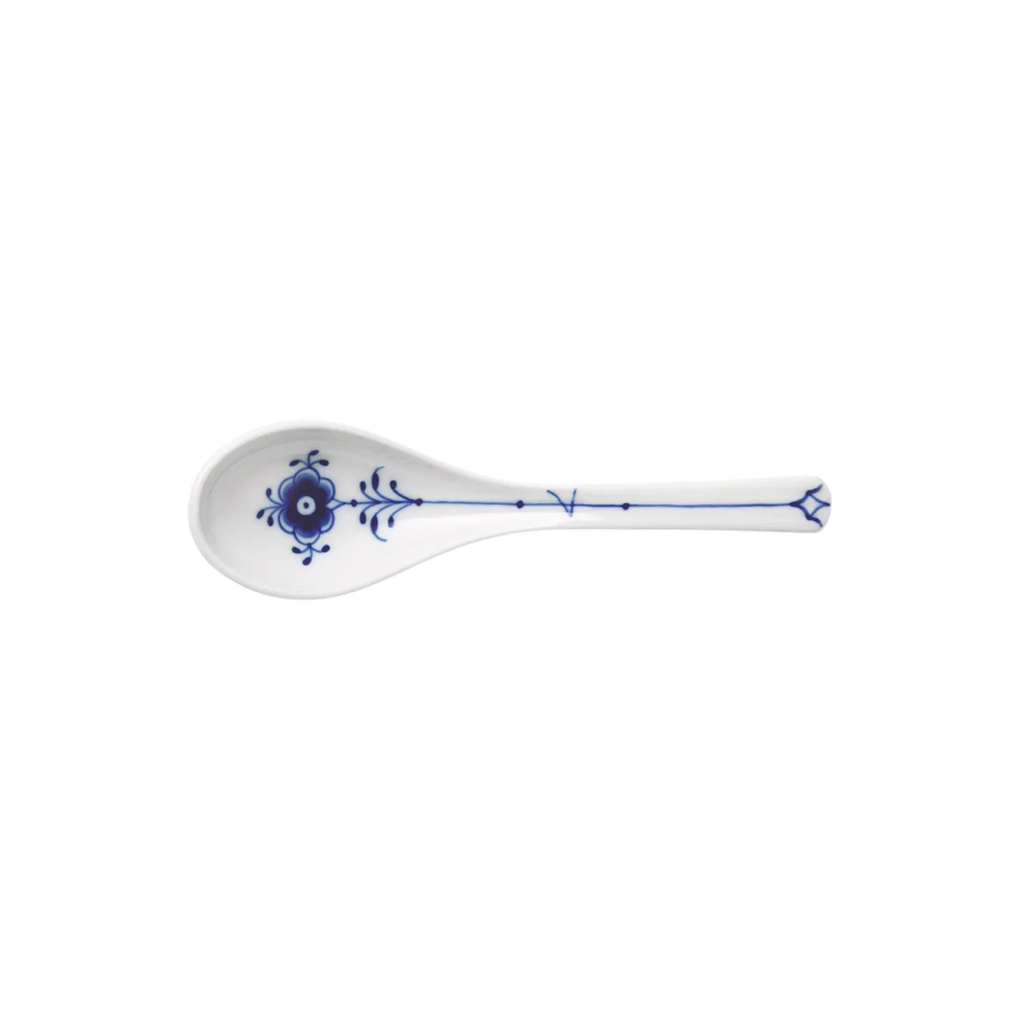 Musselmalet Riflet ske 15 cm
