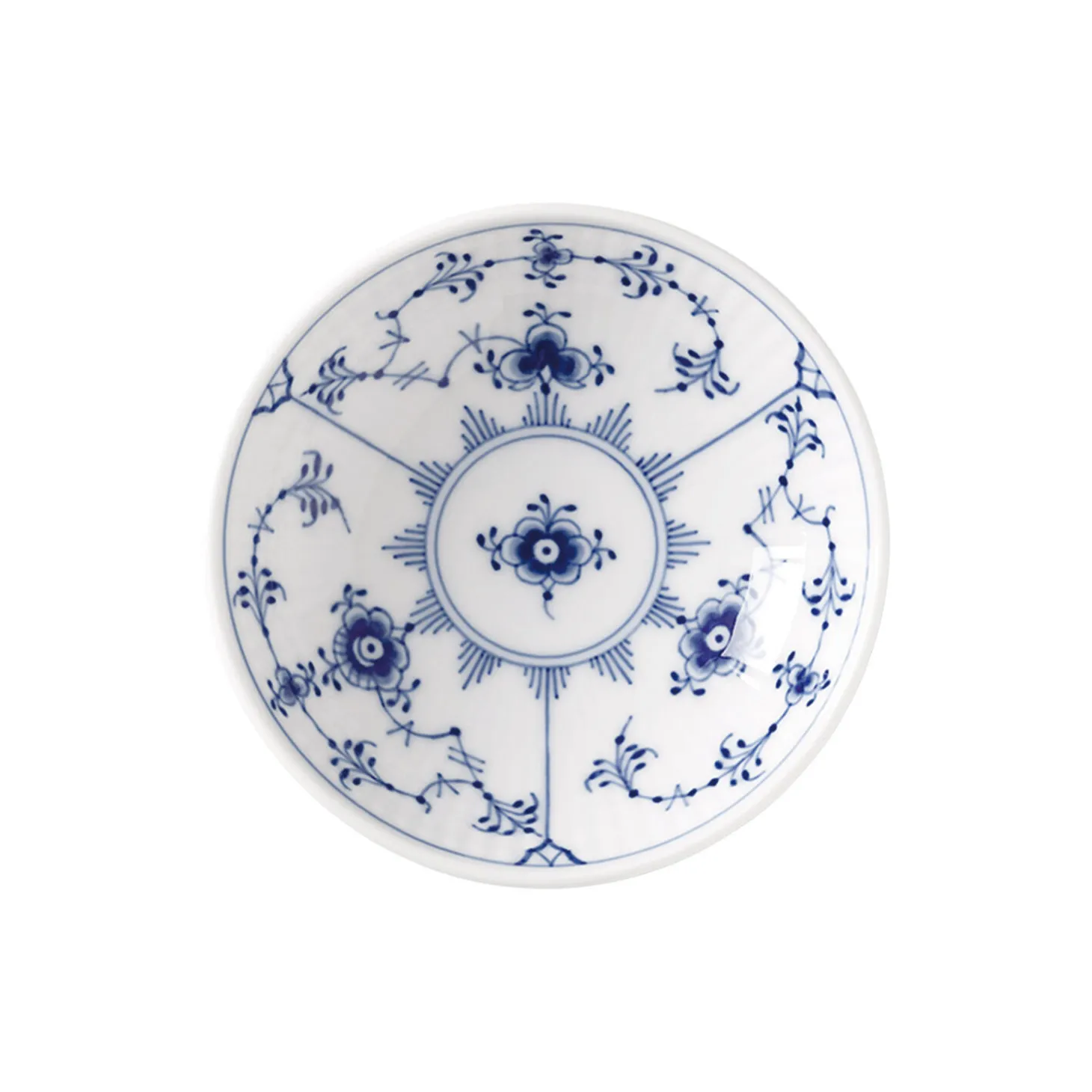 Musselmalet Riflet skål 9 cl