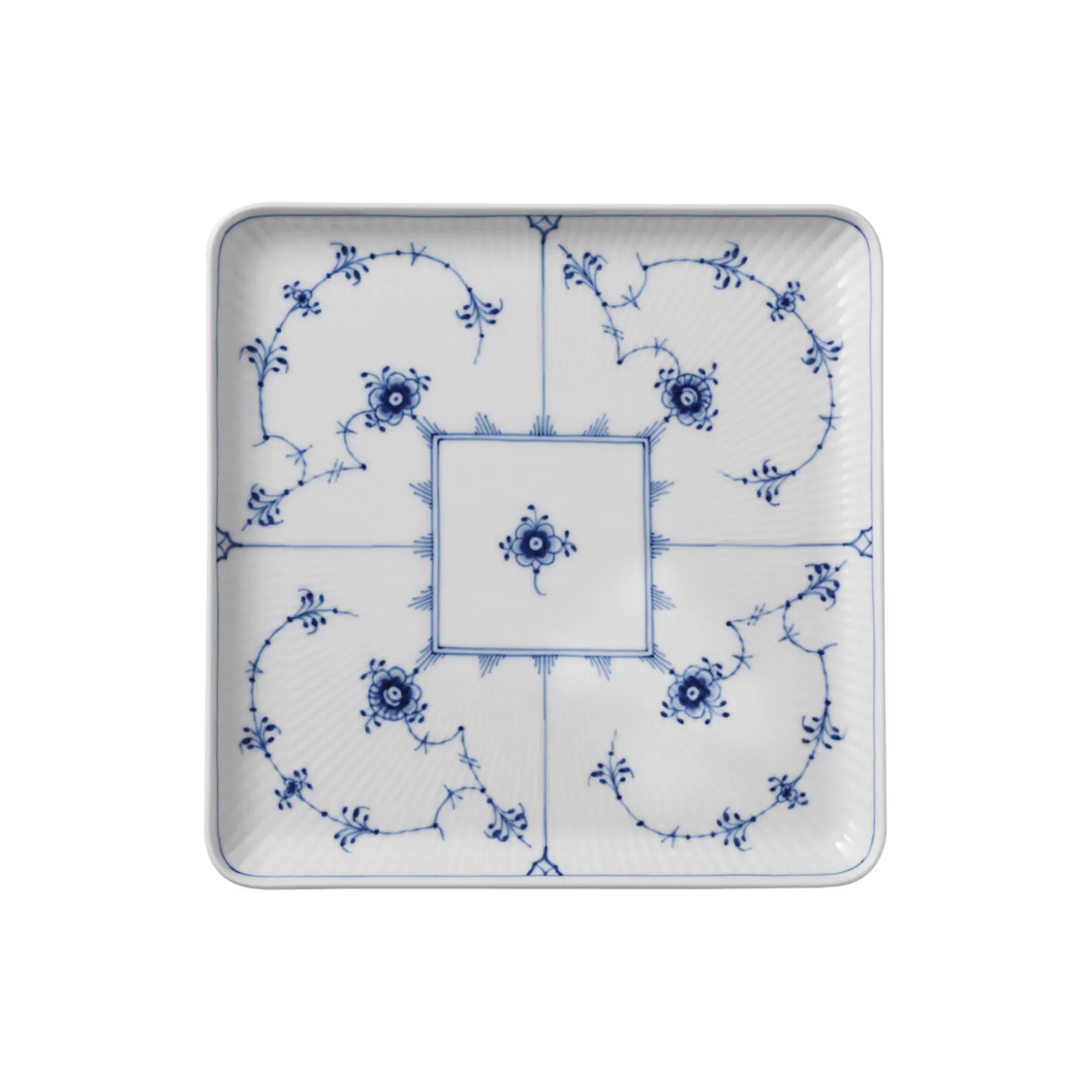 Musselmalet Riflet tallerken 20 cm