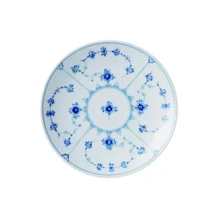 Musselmalet Riflet tallerken coupe Ø 19 cm