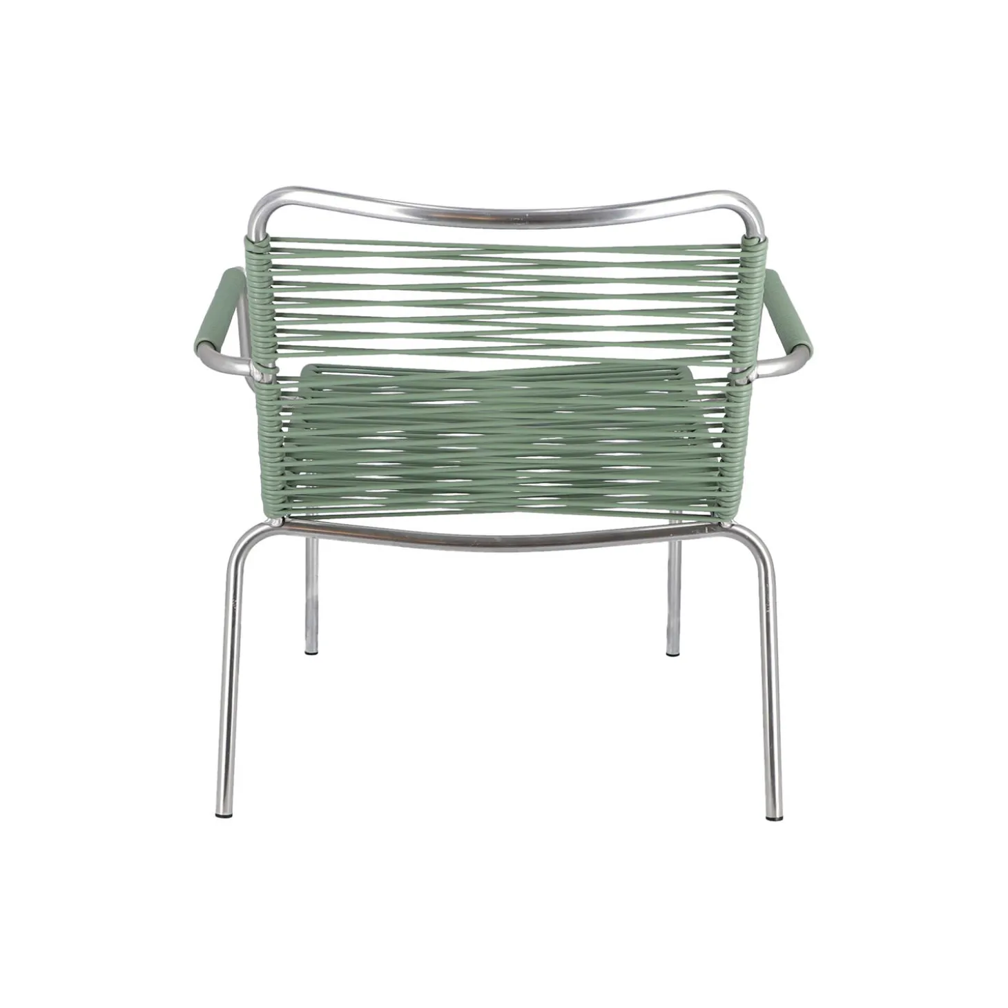 Mya Outdoor Lounge Chair with Armrests, sage green