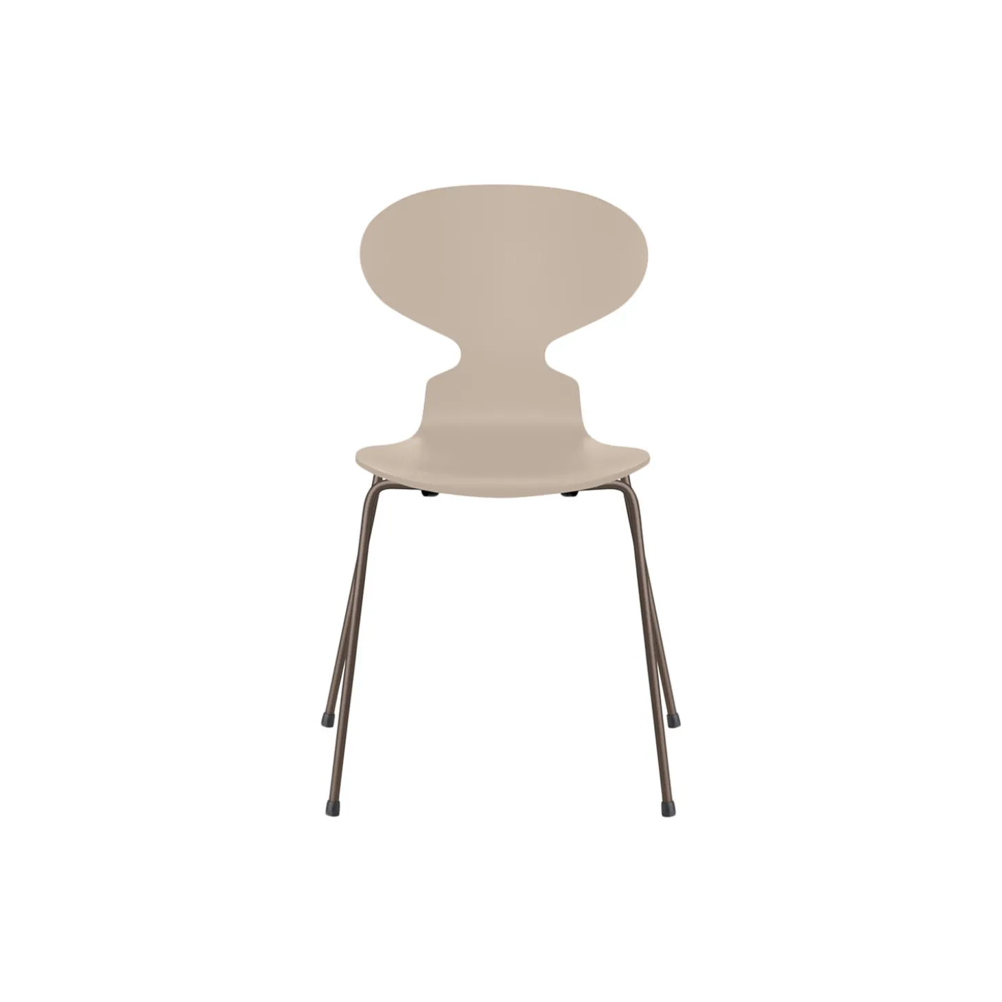 Myren™ 3101 fuldlakeret stol, light beige/brown bronze